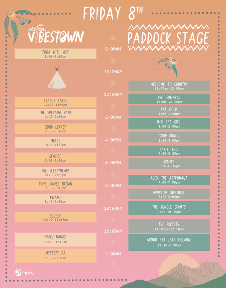 Oztix News Pull Out Your Highlighter, Party In The Paddock Set Times Are Here